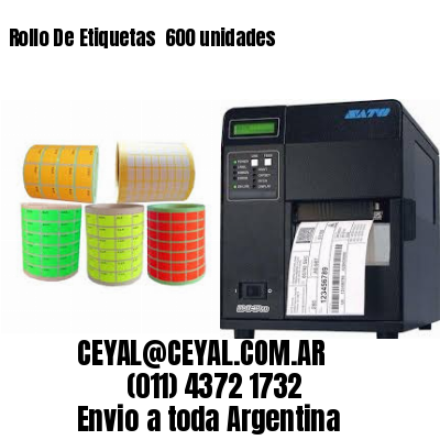 Rollo De Etiquetas  600 unidades