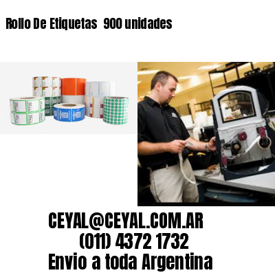Rollo De Etiquetas  900 unidades