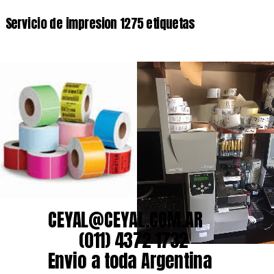 Servicio de impresion 1275 etiquetas