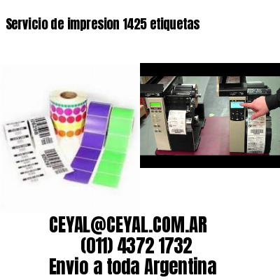 Servicio de impresion 1425 etiquetas