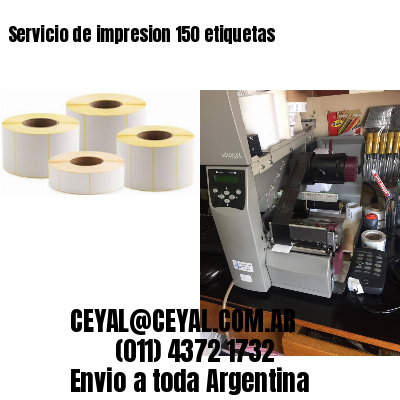 Servicio de impresion 150 etiquetas