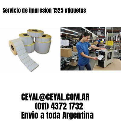 Servicio de impresion 1525 etiquetas