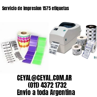 Servicio de impresion 1575 etiquetas