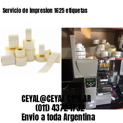 Servicio de impresion 1625 etiquetas