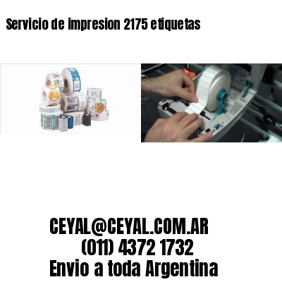 Servicio de impresion 2175 etiquetas