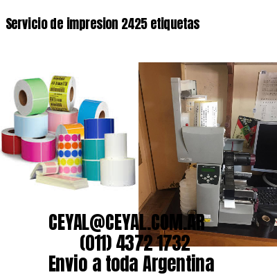 Servicio de impresion 2425 etiquetas