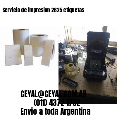 Servicio de impresion 2625 etiquetas
