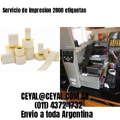 Servicio de impresion 2800 etiquetas