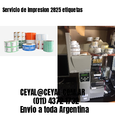 Servicio de impresion 2825 etiquetas