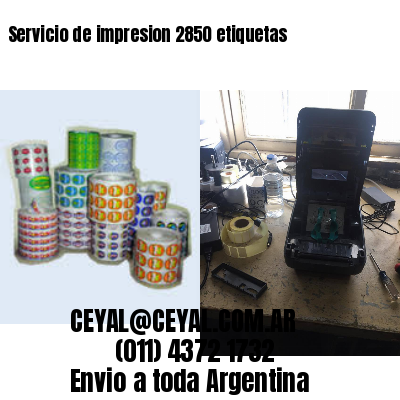 Servicio de impresion 2850 etiquetas