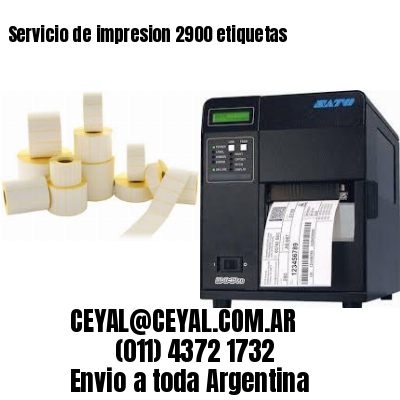 Servicio de impresion 2900 etiquetas