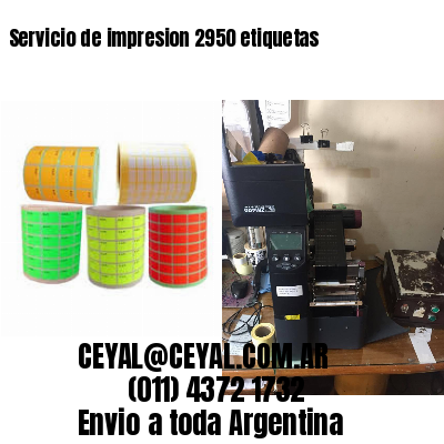 Servicio de impresion 2950 etiquetas