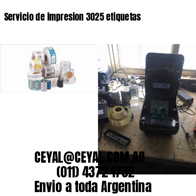 Servicio de impresion 3025 etiquetas