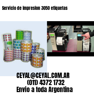 Servicio de impresion 3050 etiquetas