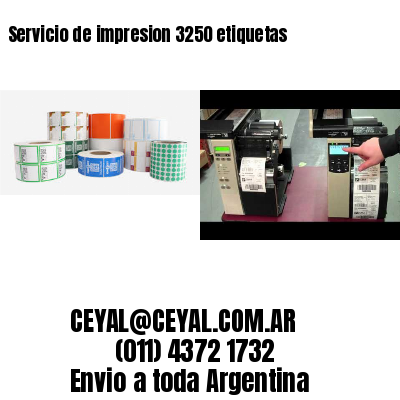 Servicio de impresion 3250 etiquetas