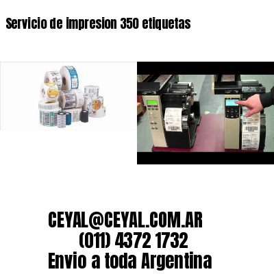 Servicio de impresion 350 etiquetas