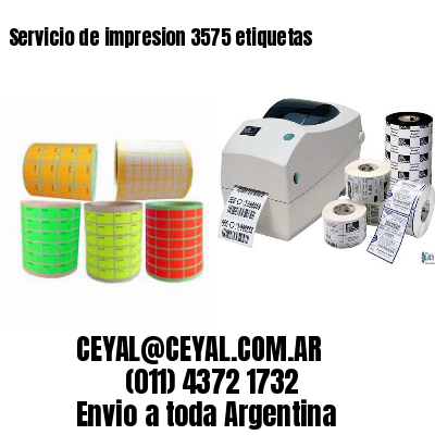 Servicio de impresion 3575 etiquetas