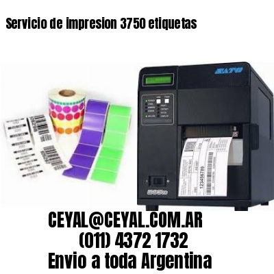 Servicio de impresion 3750 etiquetas