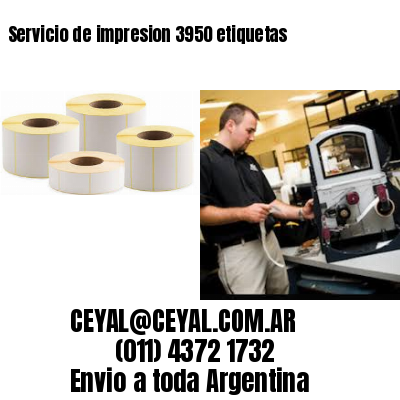 Servicio de impresion 3950 etiquetas