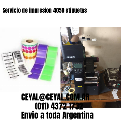 Servicio de impresion 4050 etiquetas