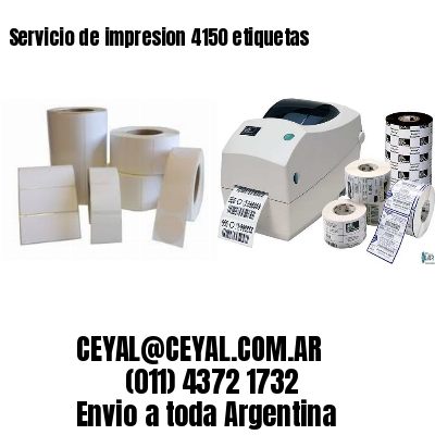 Servicio de impresion 4150 etiquetas