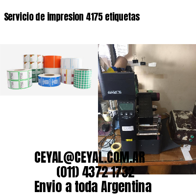 Servicio de impresion 4175 etiquetas