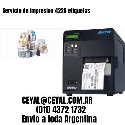 Servicio de impresion 4225 etiquetas
