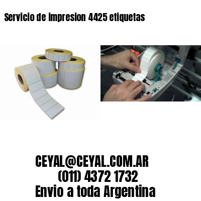 Servicio de impresion 4425 etiquetas
