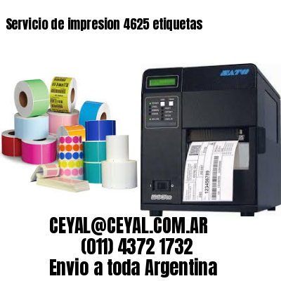 Servicio de impresion 4625 etiquetas