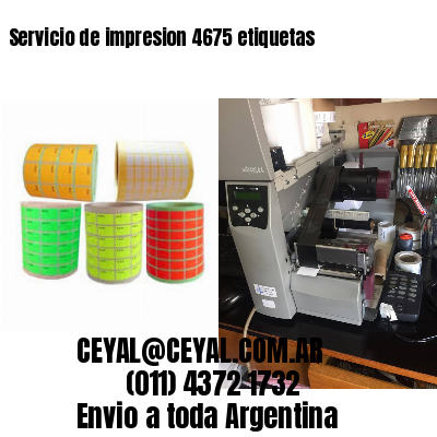 Servicio de impresion 4675 etiquetas