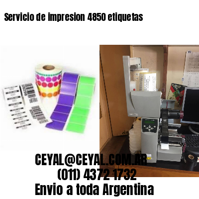 Servicio de impresion 4850 etiquetas