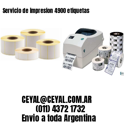 Servicio de impresion 4900 etiquetas