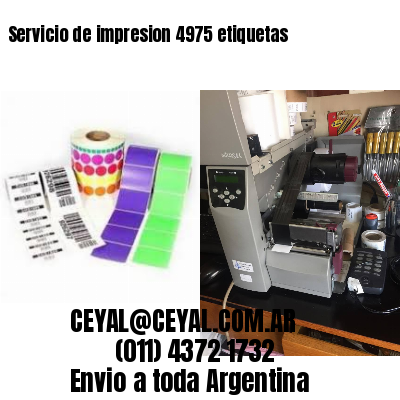 Servicio de impresion 4975 etiquetas