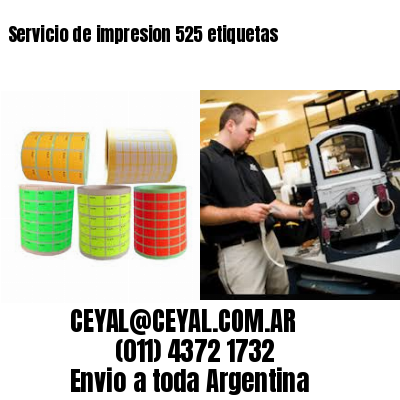Servicio de impresion 525 etiquetas