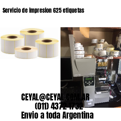Servicio de impresion 625 etiquetas