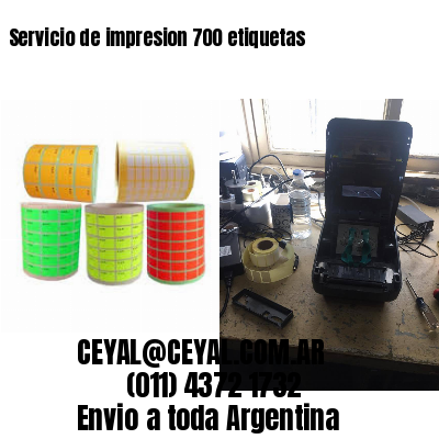 Servicio de impresion 700 etiquetas