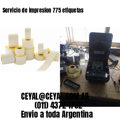 Servicio de impresion 775 etiquetas
