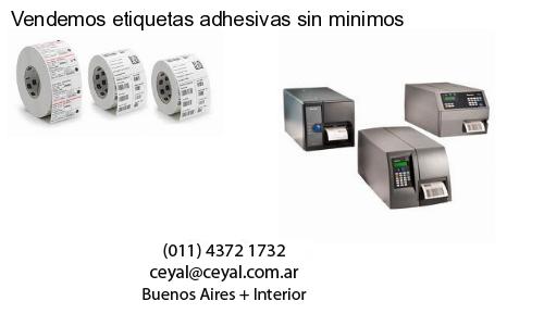 Vendemos etiquetas adhesivas sin minimos
