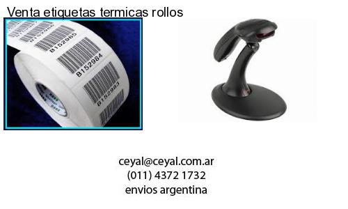 Venta etiquetas termicas rollos