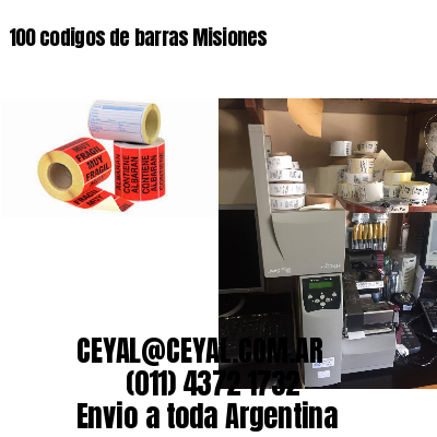 100 codigos de barras Misiones
