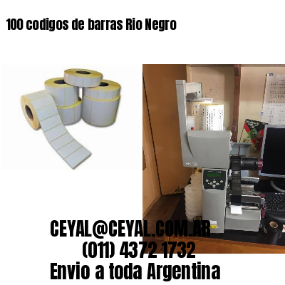 100 codigos de barras Rio Negro