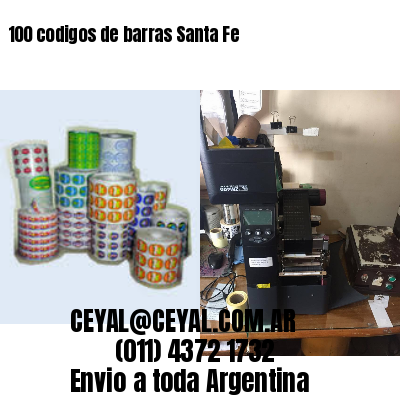 100 codigos de barras Santa Fe