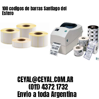 100 codigos de barras Santiago del Estero