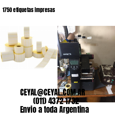 1750 etiquetas impresas