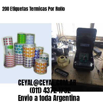 200 Etiquetas Termicas Por Rollo