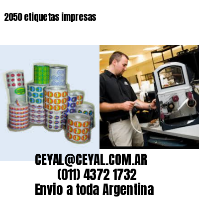 2050 etiquetas impresas