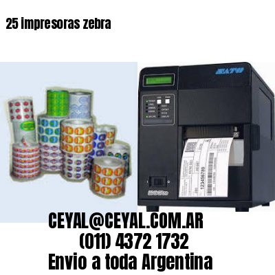 25 impresoras zebra
