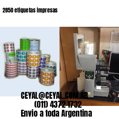 2850 etiquetas impresas