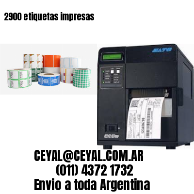 2900 etiquetas impresas