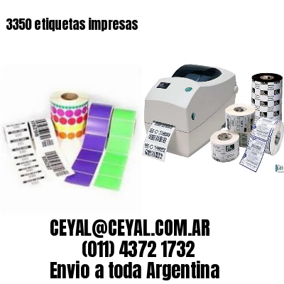 3350 etiquetas impresas
